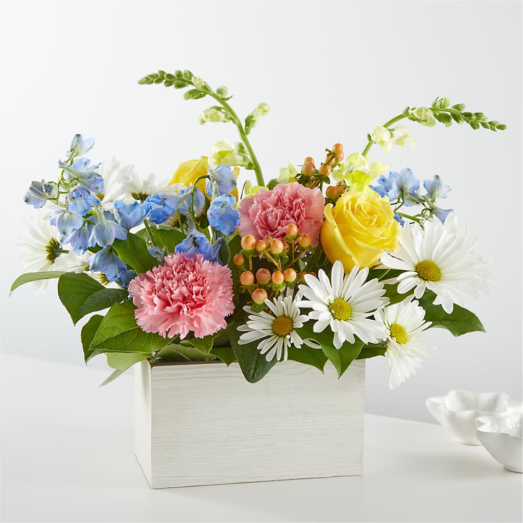 Sun Salutation Box Bouquet – Brownsville Premiere Florist, Brooklyn NY