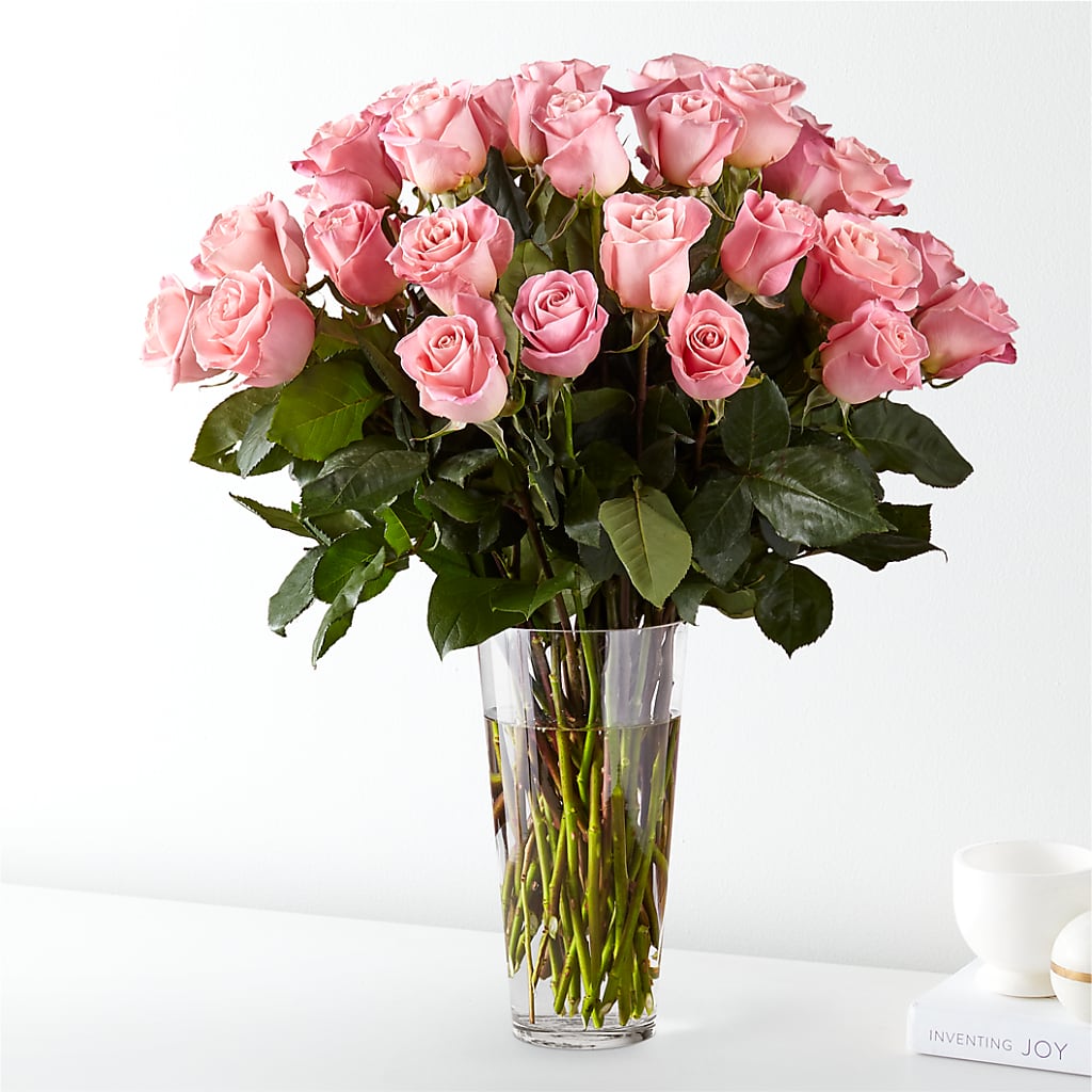 Long Stem Pink Rose Bouquet – Brownsville Premiere Florist, Brooklyn NY