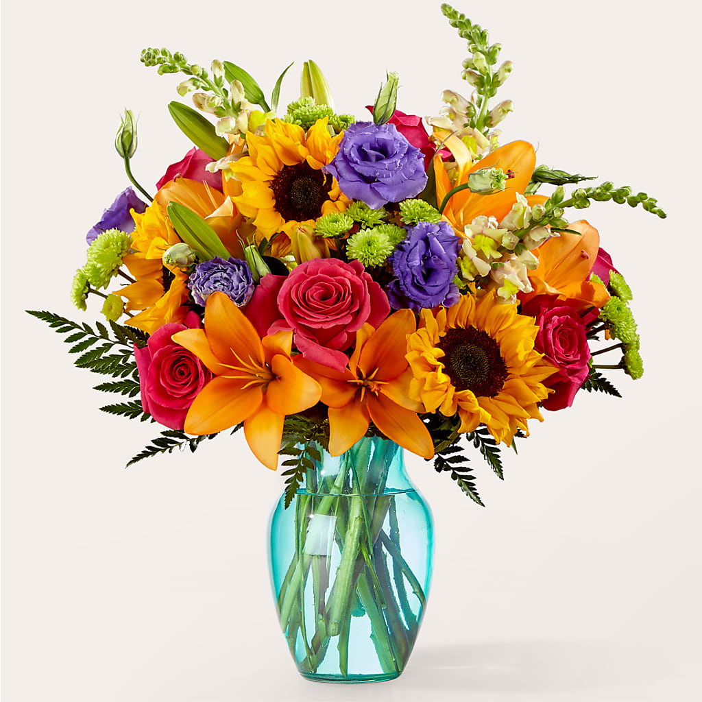 Double Rainbow Bouquet – Brownsville Premiere Florist, Brooklyn NY