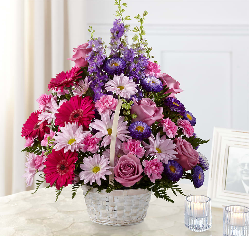 Pastel Peace Basket – Brownsville Premiere Florist, Brooklyn NY