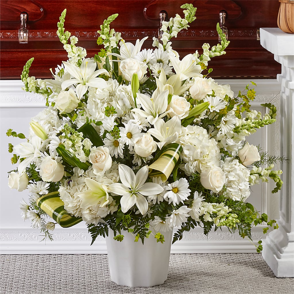 Thoughts of Tranquility Floor Basket – Brownsville Premiere Florist, Brooklyn NY