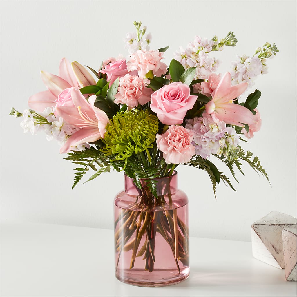 Pretty in Pink Bouquet – Brownsville Premiere Florist, Brooklyn NY