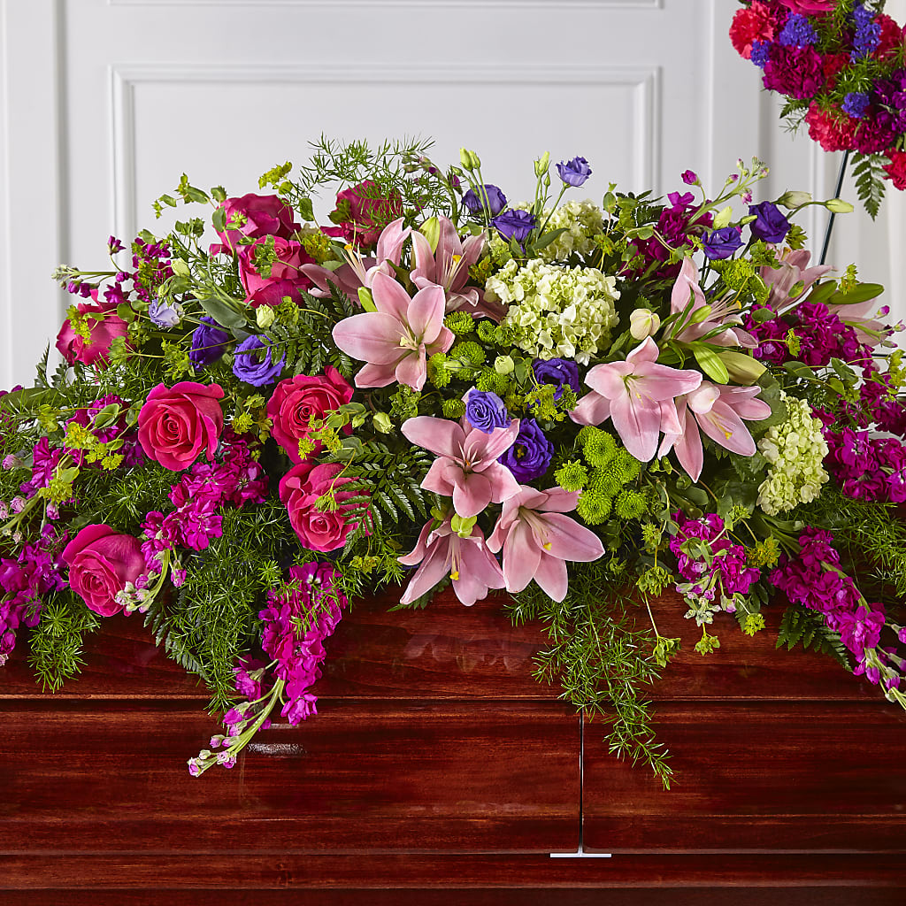 Radiant Tribute Casket Spray – Brownsville Premiere Florist, Brooklyn NY