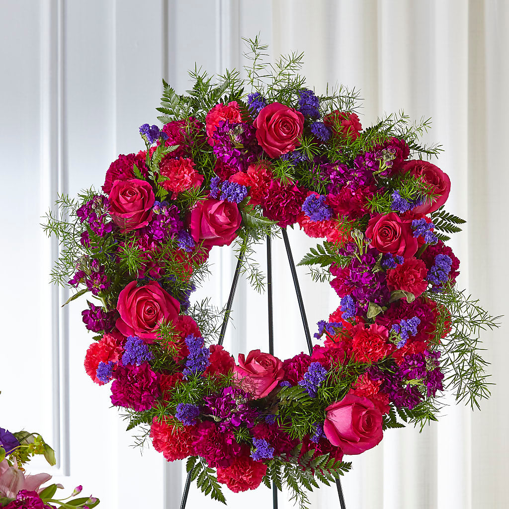 Calming Colors Wreath – Brownsville Premiere Florist, Brooklyn NY