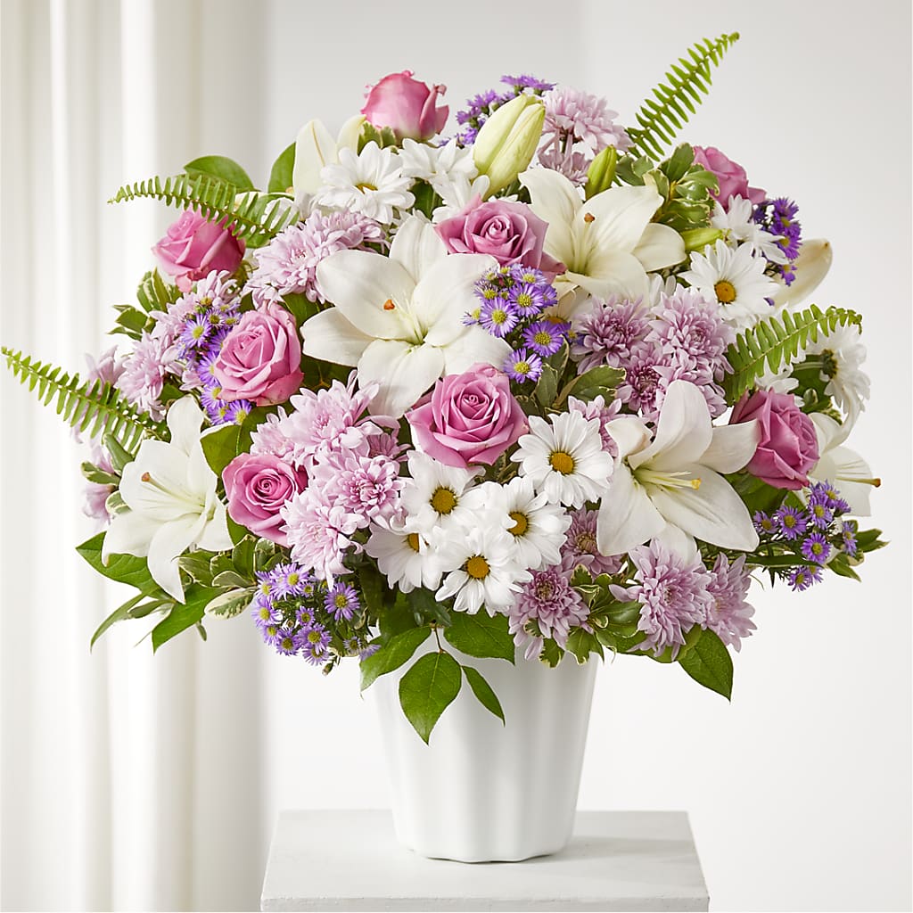 Warmest Thoughts Tabletop Basket – Brownsville Premiere Florist, Brooklyn NY