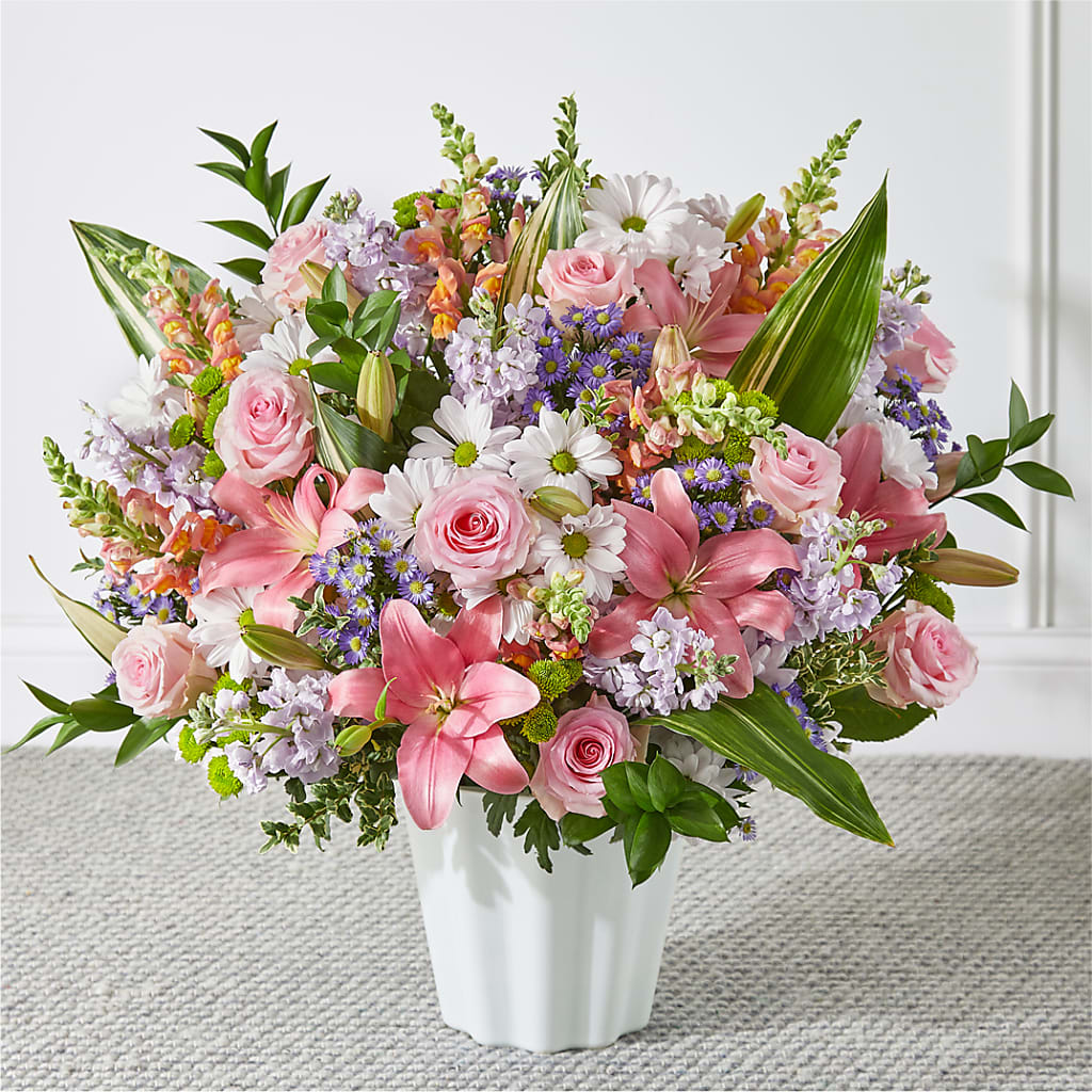 Abundant Compassion Floor Basket – Brownsville Premiere Florist, Brooklyn NY