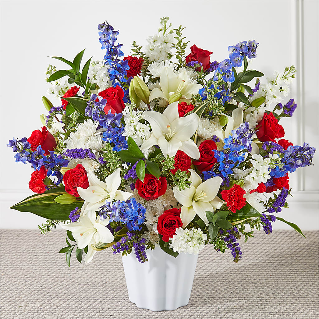 Consoled Floor Basket – Brownsville Premiere Florist, Brooklyn NY