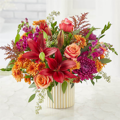 Burgundy Landscape Bouquet –  Brownsville Premiere Florist, Brooklyn NY