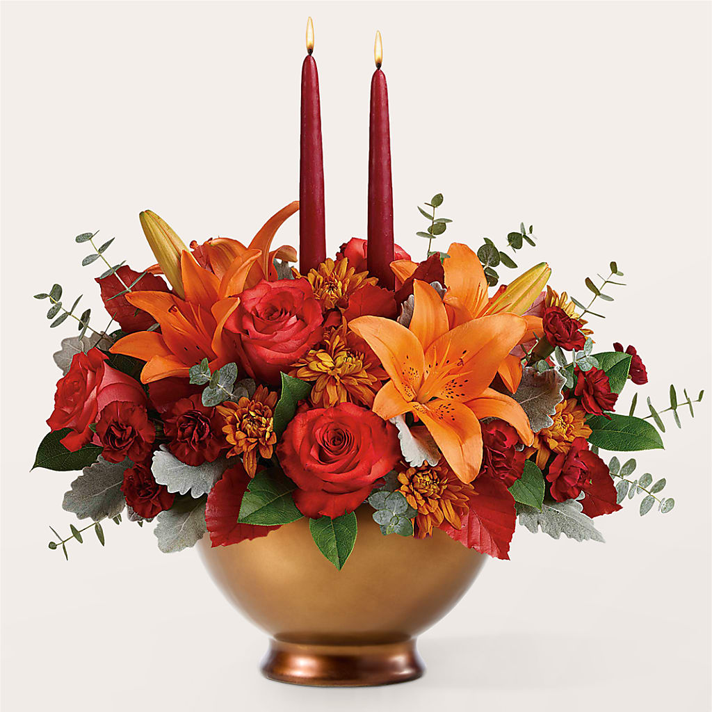 Fruits of Fall Centerpiece –  Brownsville Premiere Florist, Brooklyn NY
