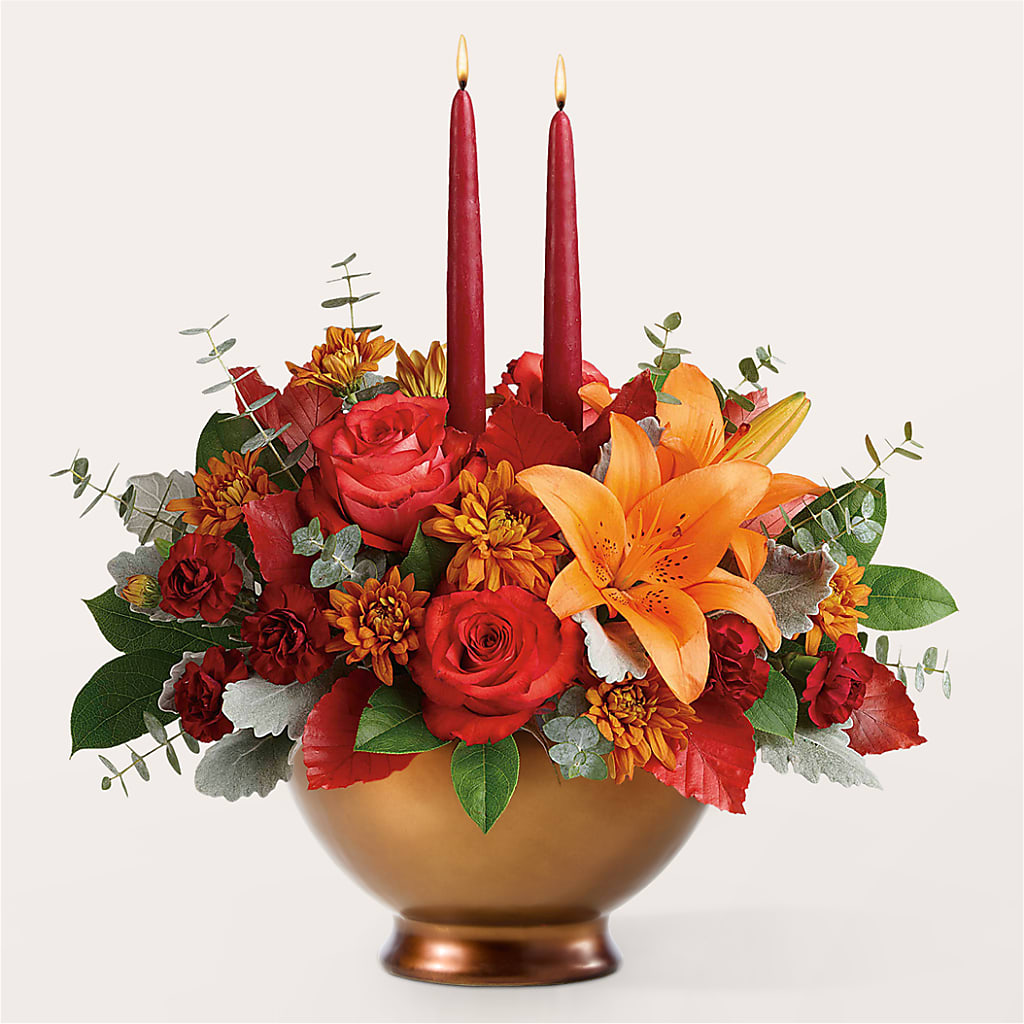 Fruits of Fall Centerpiece –  Brownsville Premiere Florist, Brooklyn NY