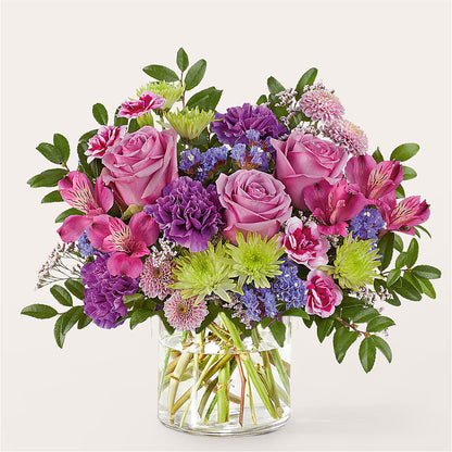 Glass Half Full Bouquet –  Brownsville Premiere Florist, Brooklyn NY