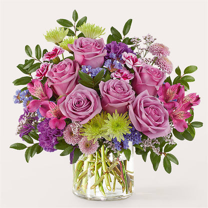 Glass Half Full Bouquet –  Brownsville Premiere Florist, Brooklyn NY