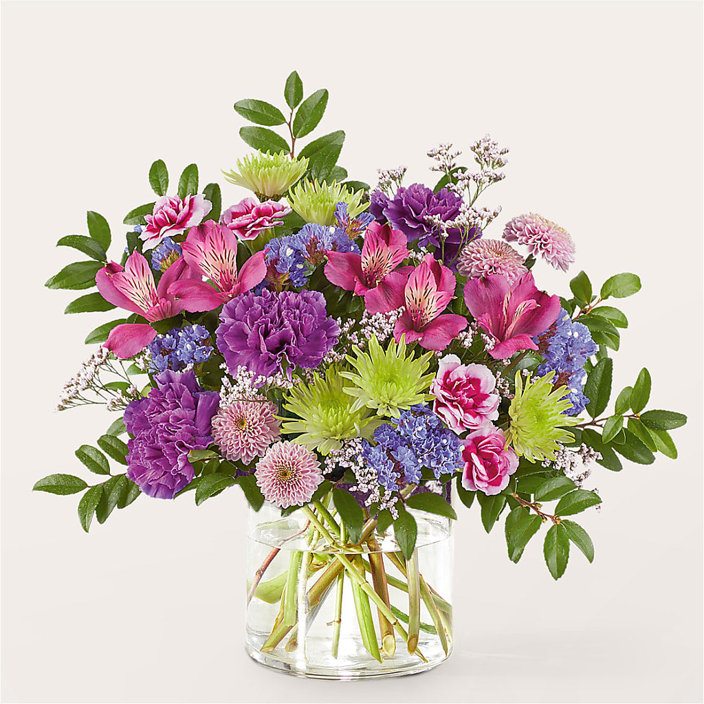 Glass Half Full Bouquet –  Brownsville Premiere Florist, Brooklyn NY