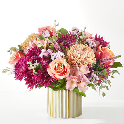 Berry Cobbler Bouquet with Ivory Vase –  Brownsville Premiere Florist, Brooklyn NY