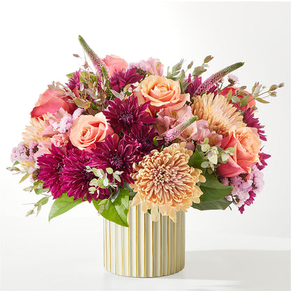 Berry Cobbler Bouquet with Ivory Vase –  Brownsville Premiere Florist, Brooklyn NY
