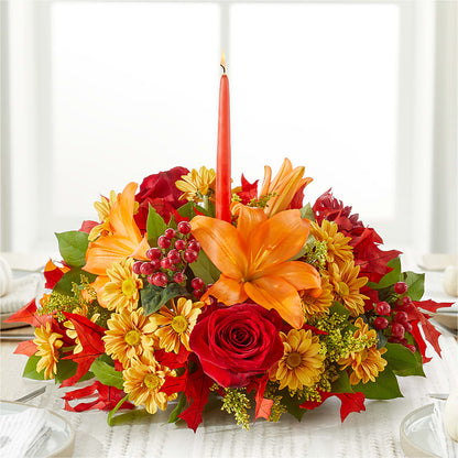 Autumn's Embrace Centerpiece –  Brownsville Premiere Florist, Brooklyn NY